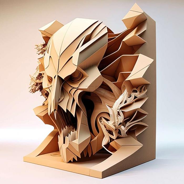 3D модель Игра Paper Bea в сложенном виде (STL)